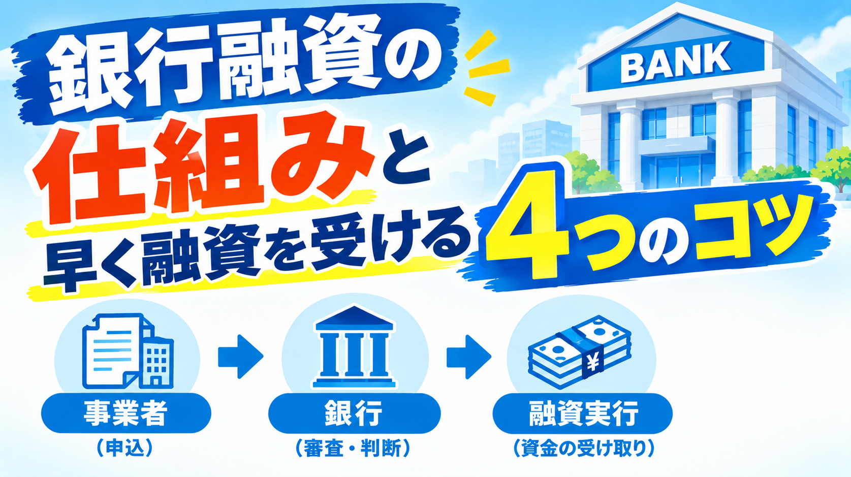 【銀行融資を早く受ける】コツと銀行融資審査の仕組み｜専門家が徹底解説