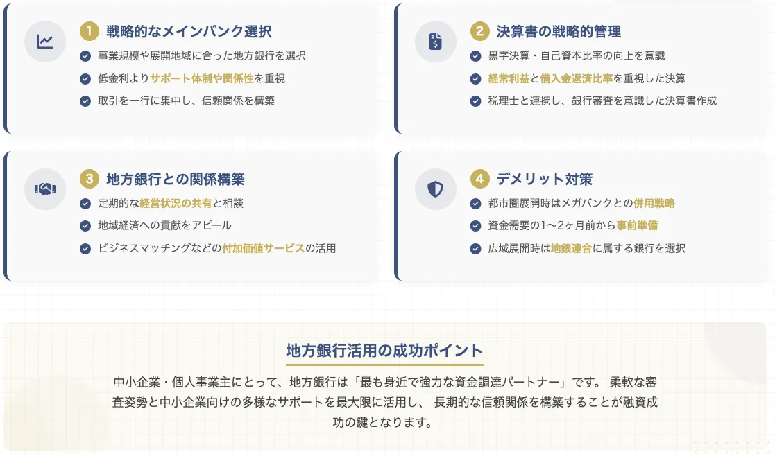 地方銀行を活用した効果的な資金調達